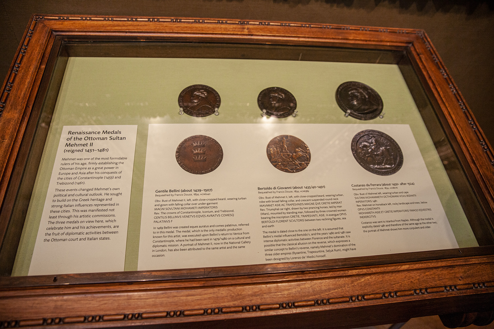 Oxford- Ashmolean Müzesi- Fatih Sultan Mehmet'in madalyonları